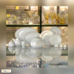 سرویس چینی 108 پارچه کامل زرین سریر سپید