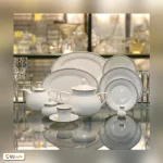 سرویس چینی 108 پارچه کامل زرین وایت رز