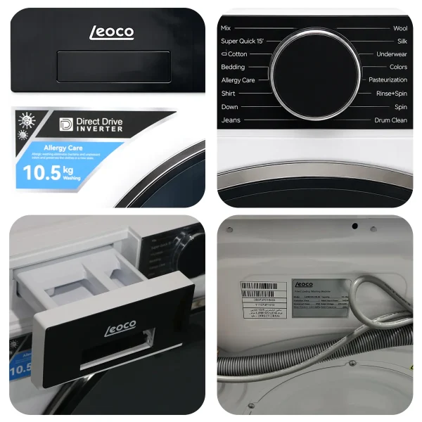 ماشین لباسشویی 10.5 کیلویی لئوکو مدل LWM10512D