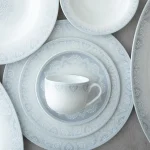 سرویس چینی 102 پارچه کامل زرین ادلین طوسی
