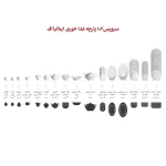 سرویس چینی 102 پارچه کامل زرین ادلین طوسی