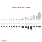 سرویس چینی 102 پارچه کامل زرین سابرینا