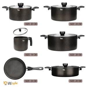 سرویس 11 پارچه گرانیت تیارا مدل ملینا