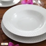 سرویس چینی 102 پارچه کامل زرین سفید